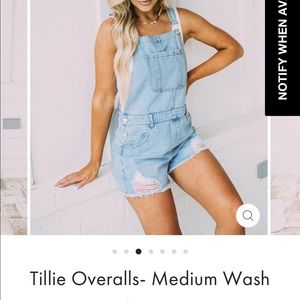 Medium Wash Overalls